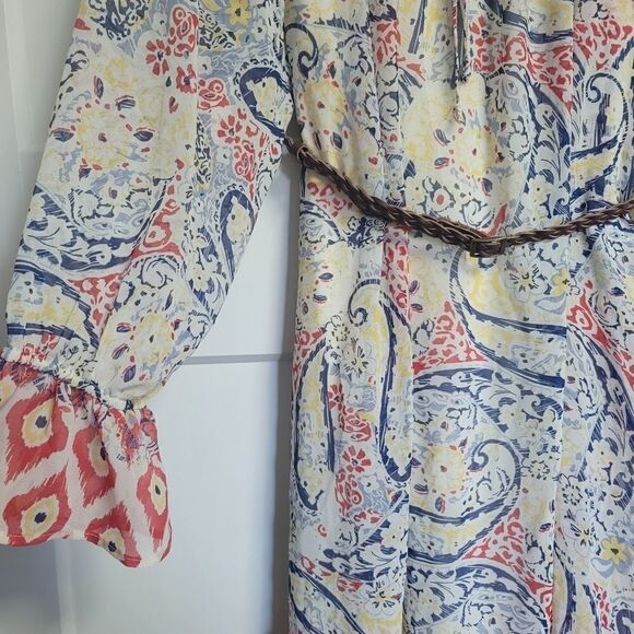 American rag cie plus size barn red combo dress - Picture 4 of 10